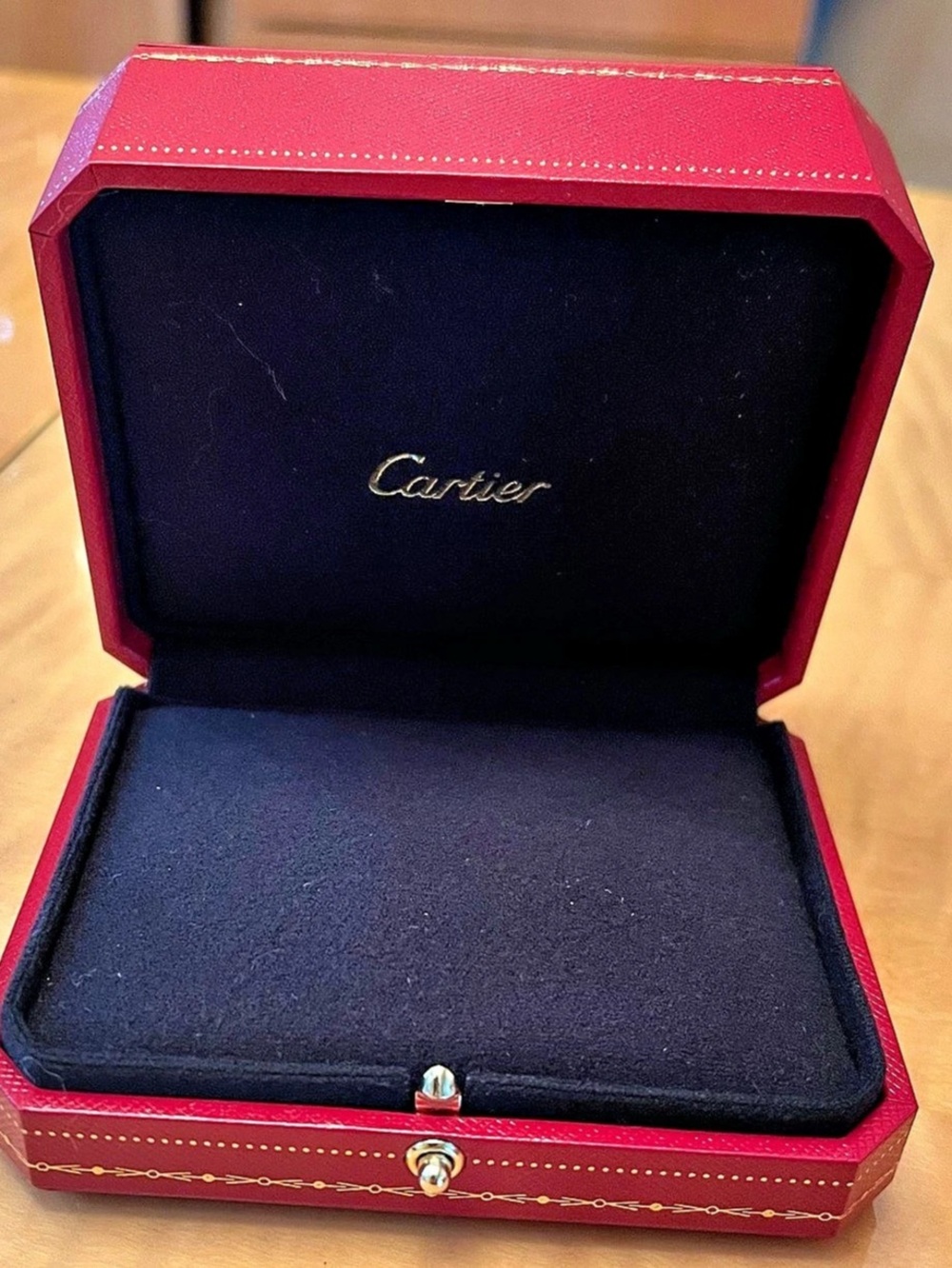 Cartier Red Leatherette Ring / Jewelry Presentation Box